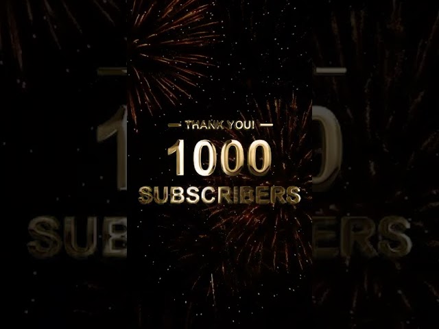 Thank You 1,000 Subscribers! - Sudewa Hettiarachchi Official YouTube Channel