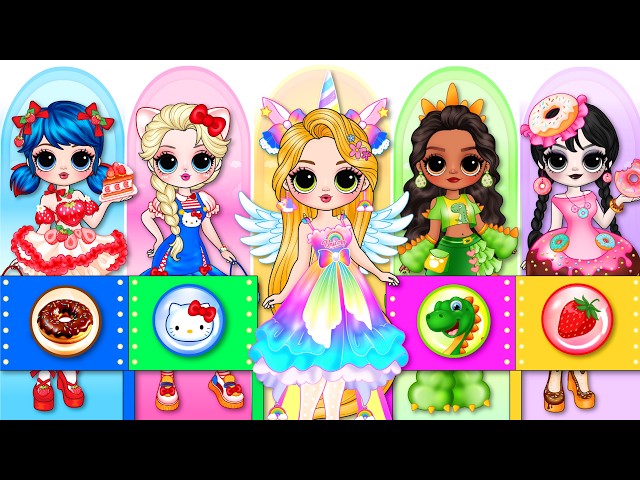 Disney Princess Get New Fashion | DIY Paper Dolls & Craft