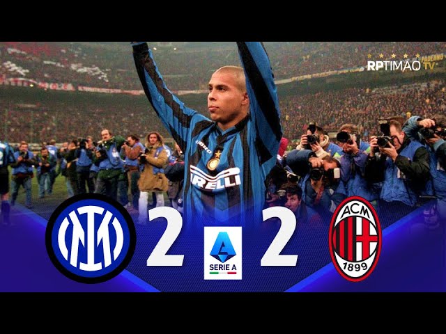 Inter 2 x 2 Milan (Ronaldo x Weah) ● Serie A 1997/98 Resumen y Goles ᴴᴰ