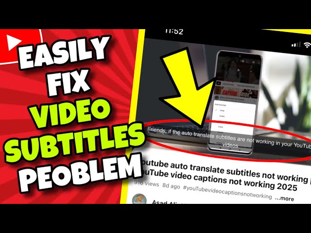 How to fix YouTube Video Captions not Working - Auto Translate Captions & Subtitles Error