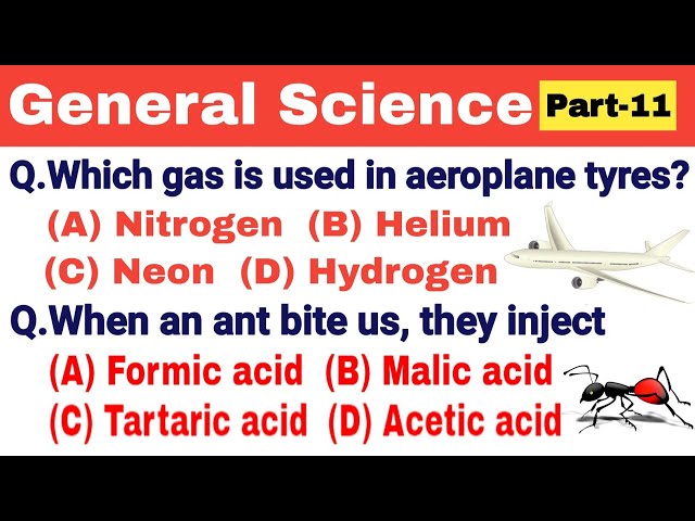 General science questions || General science multiple choice question answer || Competitive exams