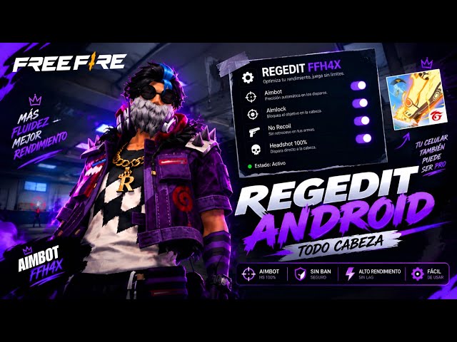 AIMBOT CABEZA 100% 👑 REGEDIT ANDROID ⚡ LINK DIRECTO