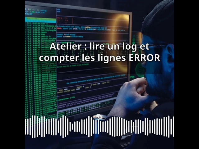Atelier : lire un log et compter les lignes ERROR | Expert CyberSecurité & DevSecOps :...