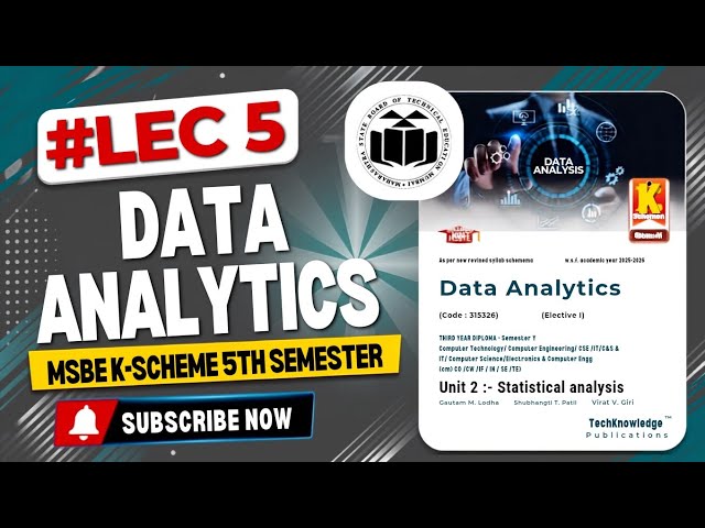 Data Analytics Unit 2| MSBTE K-Scheme| Diploma 5th Sem|CO/IT#datascience #dataanalytics #dataanalyst