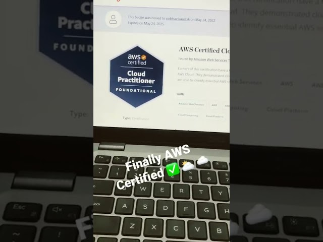 AWS Certified Cloud Practitioner ✅ #aws #cloud #cloudcomputing #azure #devops #technology