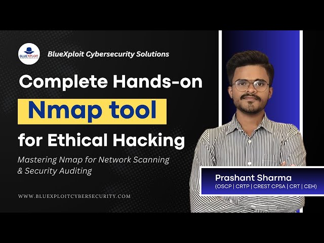 Complete Hands on Nmap tool for Ethical Hacking by BlueXploit | Mastering Nmap for Network Scanning