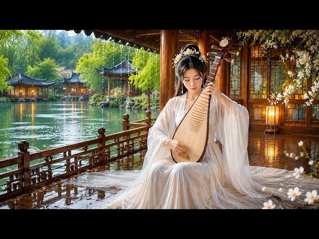 Melt Away in the Falling Rain 🌧️ Relaxing Chinese Pipa Music for Inner Peace