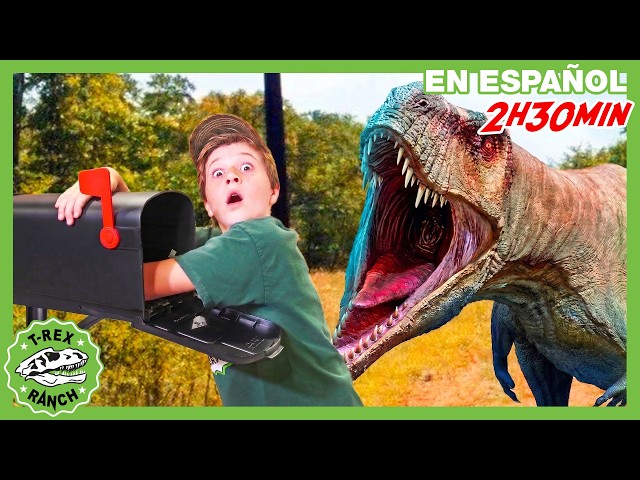 Parque de T-Rex | 🦖 ¡Escapa del T-Rex! 🦖 | Videos de dinosaurios y juguetes para niños