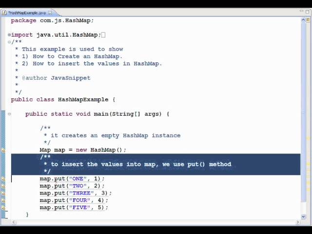 HashMap Example in Java