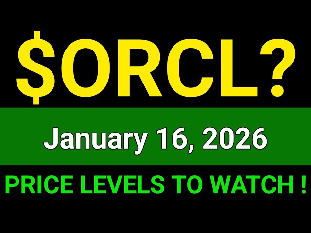 ORCL Stock (Oracle Corporation) ORCL Stock Technical Analysis | January 16, 2026
