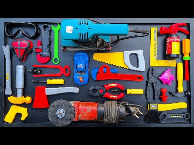 Collection of Repair Tools, Electric Dril, Grinding Machine, Hammer, Screwdriver, Nail Gun