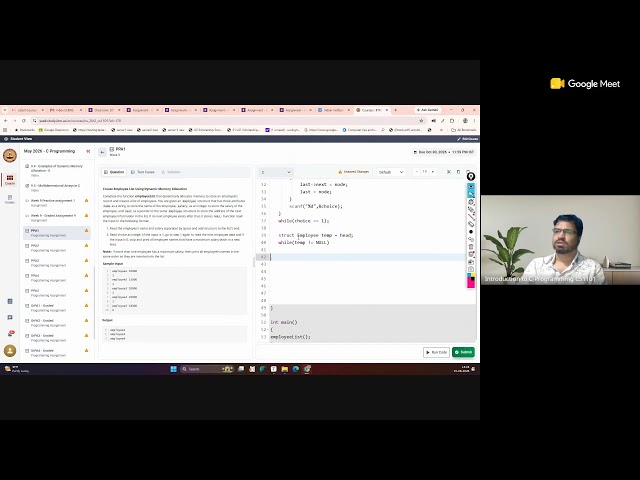 C Programming - Week-9 Live Coding
