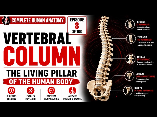Complete Human Anatomy Episode 8 Vertebral Column – The Living Pillar of the Human Body