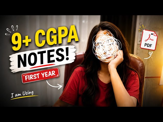 B.Tech First Year Complete Study Pack 📚| Score 9.5+ CGPA 🤩 Senior's Notes | All Subjects #notes