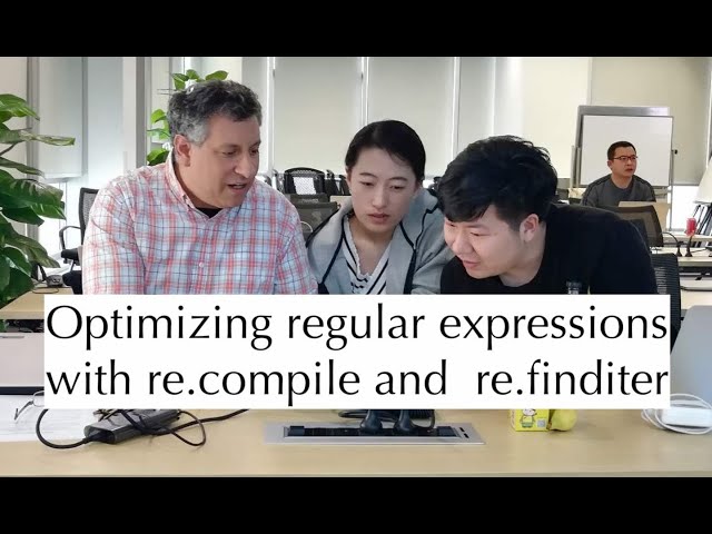 Python standard library: Increase regular expression speeds with re.compile and re.finditer