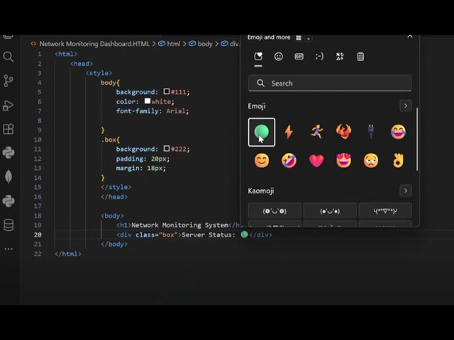 Build a Sleek Network Monitor from Scratch (HTML & CSS)