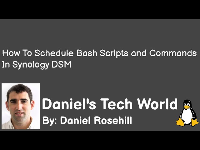 Setting Up Bash Scripts and Commands in Synology DSM (Task Scheduler)