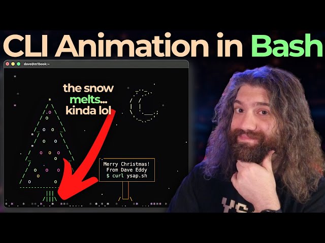 Creating an Animated Christmas Tree Animation in the Terminal using Bash! (2025 edition)