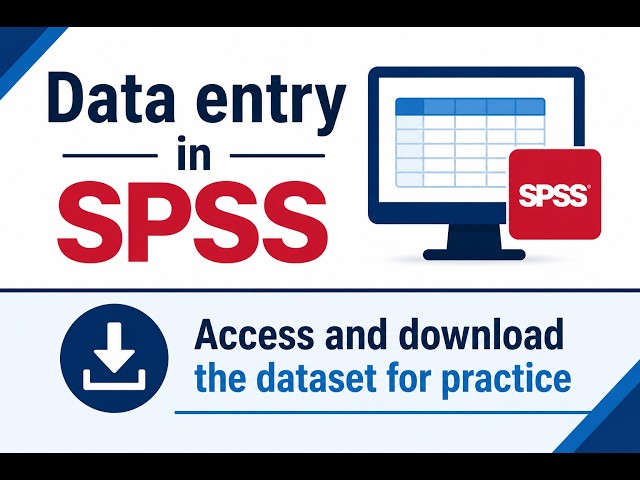 SPSS Tutorial Part 4: Data Entry in SPSS
