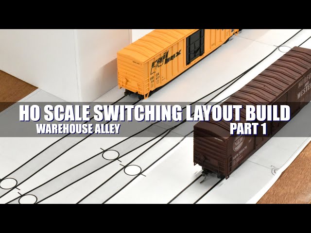 HO Scale Switching Layout Build - Warehouse Alley - Part 1