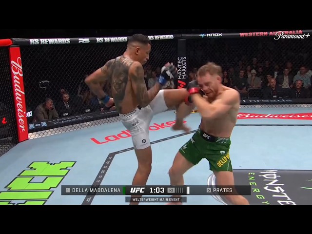 Carlos Prates vs Jack Della Maddalena FULL FIGHT HIGHLIGHTS (UFC PERTH)