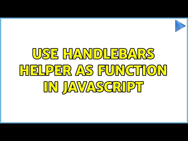 Use handlebars helper as function in javascript