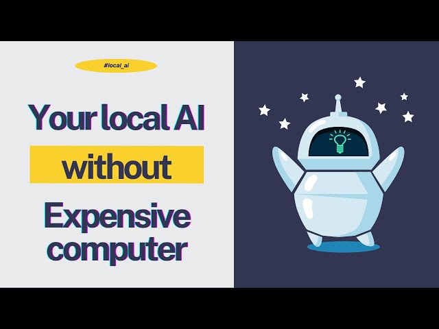Can we develop local AI without an expensive computer?
