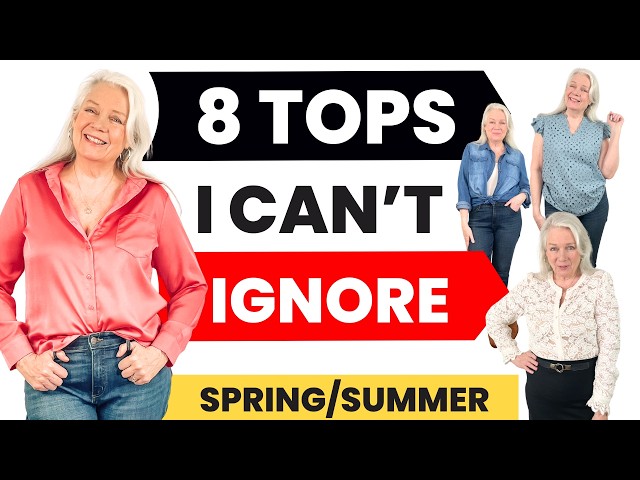 8 Tops For Spring & Summer 2026 Fashions Women Over 50 & 60
