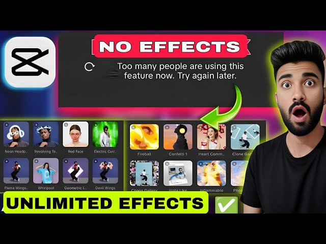 CapCut Effects Not Working? 😭 Fix in 1 Min | Unlimited CapCut Effects Trick 🔥