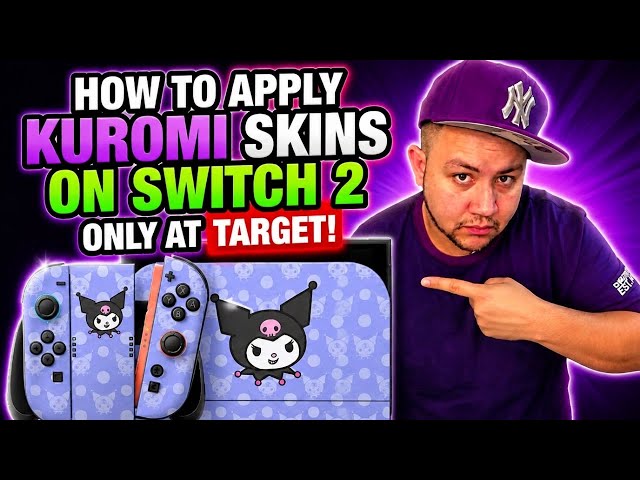 How to apply Switch 2 Kuromi Razer Skins Only at Target
