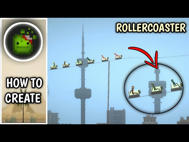 Melon Sandbox How To Make A Rollercoaster [ Melon Playground Create A Rollercoaster For Free ]