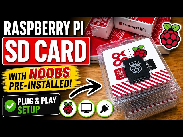Raspberry Pi SD Card with NOOBS Pre-Installed | Plug & Play Setup
