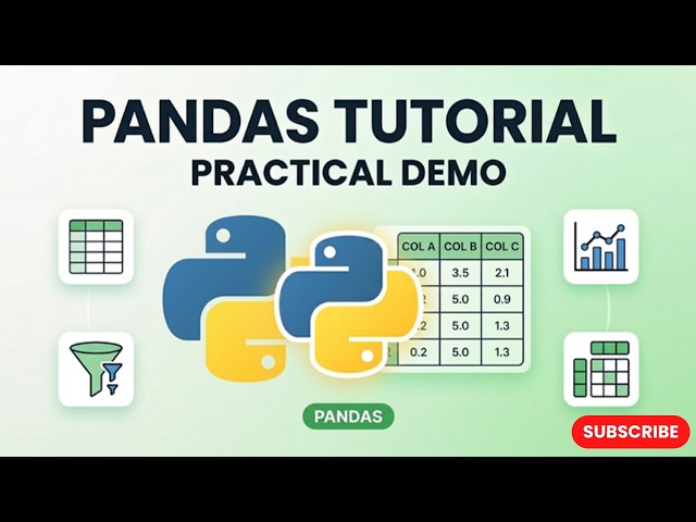 Python Pandas Full Tutorial 🚀 | Learn Pandas with Practical Examples (Beginner to Advanced)