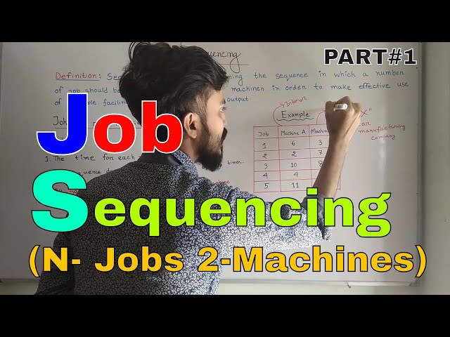 Sequencing | Johnson's rule of sequencing | Sequencing problem n jobs on 2 machines| Bangla  lecture