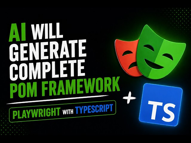 Only 20 Minute - AI will Generate Complete POM Framework in 'Playwright using TypeScript'