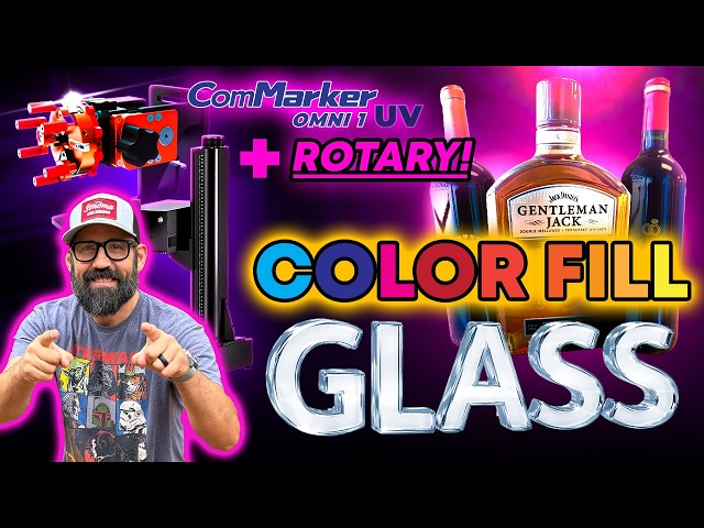 The Complete UV Laser Glass Engraving Tutorial + Rotary and Paintfill ��