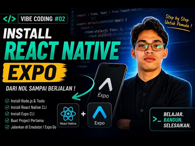 Install React Native dengan Expo di 2026 | Panduan Lengkap untuk Pemula (Vibe Coding #02)