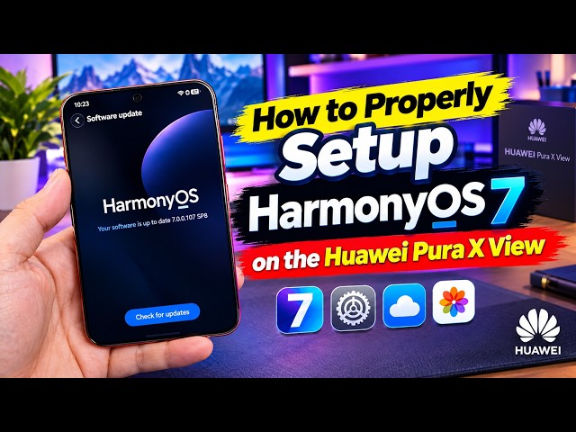 How to Setup Your HUAWEI Pura X View running Harmony OS 7.0
