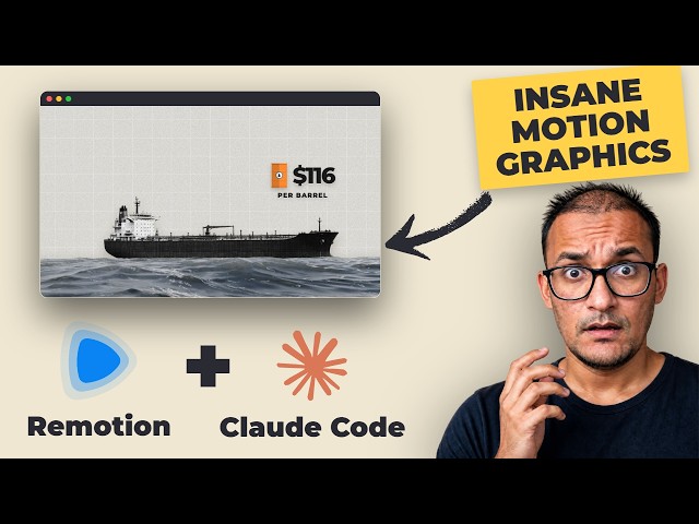 I Made Vox-Style Motion Graphics Using Only Claude Code & Remotion