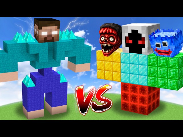 ALPHA MUTANT HEROBRINE vs ALL MINECRAFT BOSSES | Minecraft Mob Battle