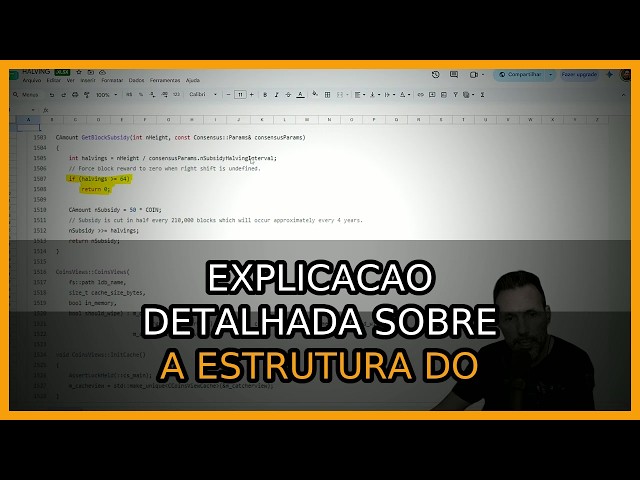 Como o código do Bitcoin define o limite de 21 milhões e o mecanismo de halving explicado