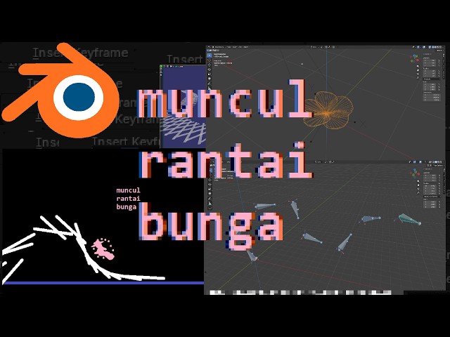 ⚙⚙🔴LIVE 43 | bikiin rantai bunga | Blender 5.1
