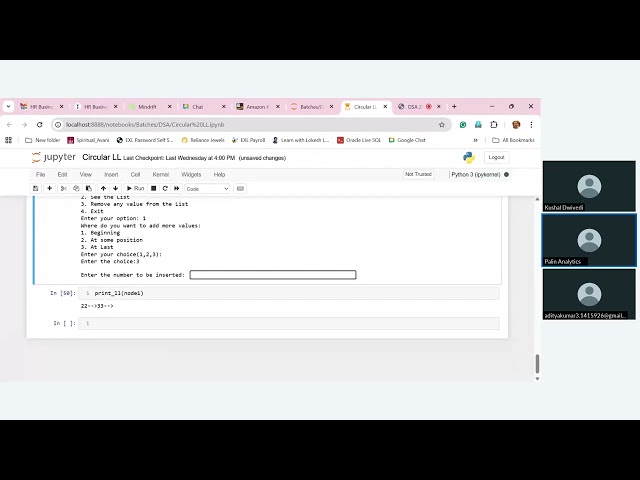 Data Structure Algorithm Course Batch Python Training : Session 14