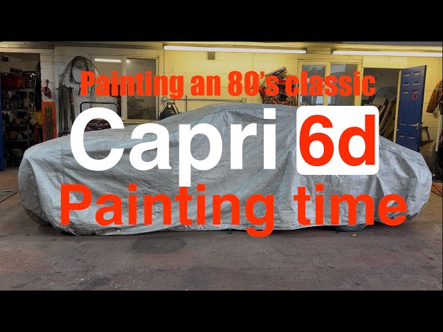 Fudgy paints his Ford Capri!! The classic Ford rebuild comes closer to the finish line. 