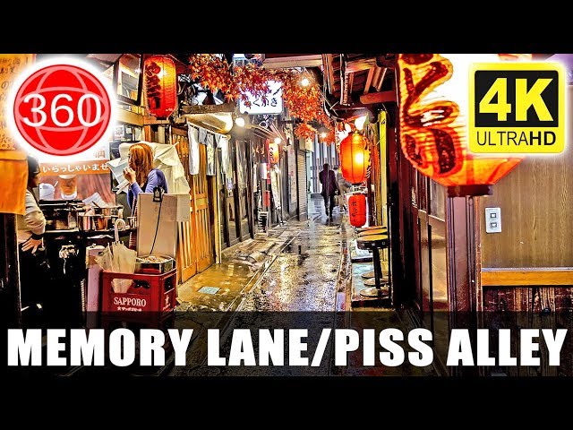 [4K 360°] Piss Alley ( Memory Lane ), Omoide Yokocho, Shouben Yokochou, Shinjuku, Tokyo || JAPAN 360