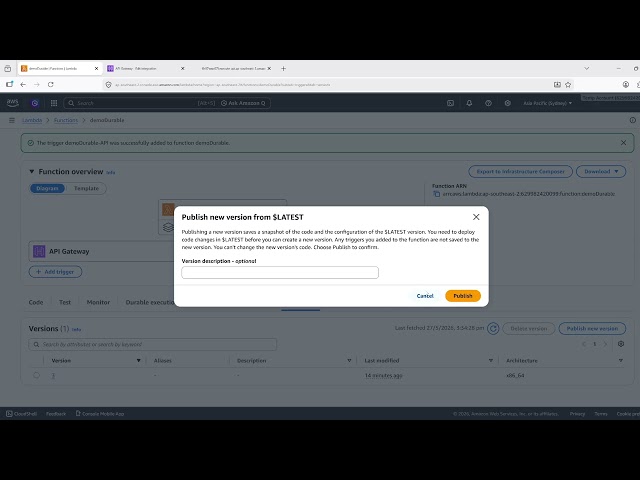 [Fixed] Internal Server Error with API Gateway and Lambda Durable Functions