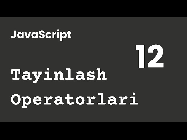 JavaScript Introduction | Lesson 12