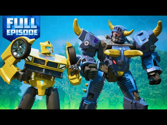 Bumblebee VS Megatron Target Showdown | E02 | Transformers: CYBERWORLD | FULL EPISODE