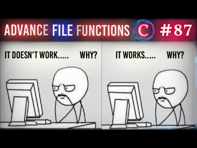 FILE HANDLING - ADVANCE FUNCTIONS | C Language Tutorial (Hindi Version) | #87 | Arpit Katiyar