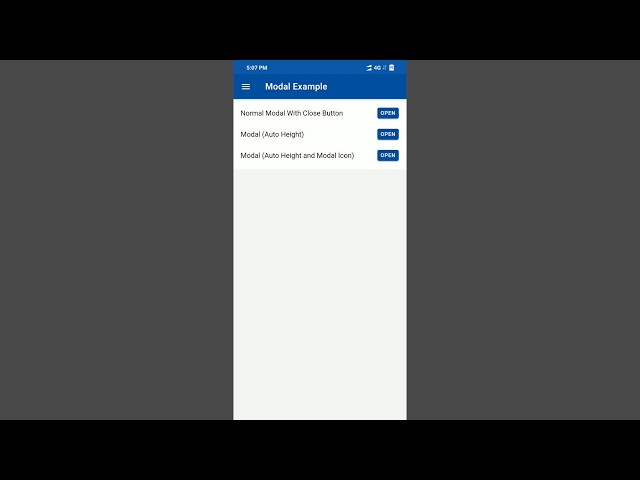 Ionic 4 Modal Demo [ Tutorial Coming Soon ]